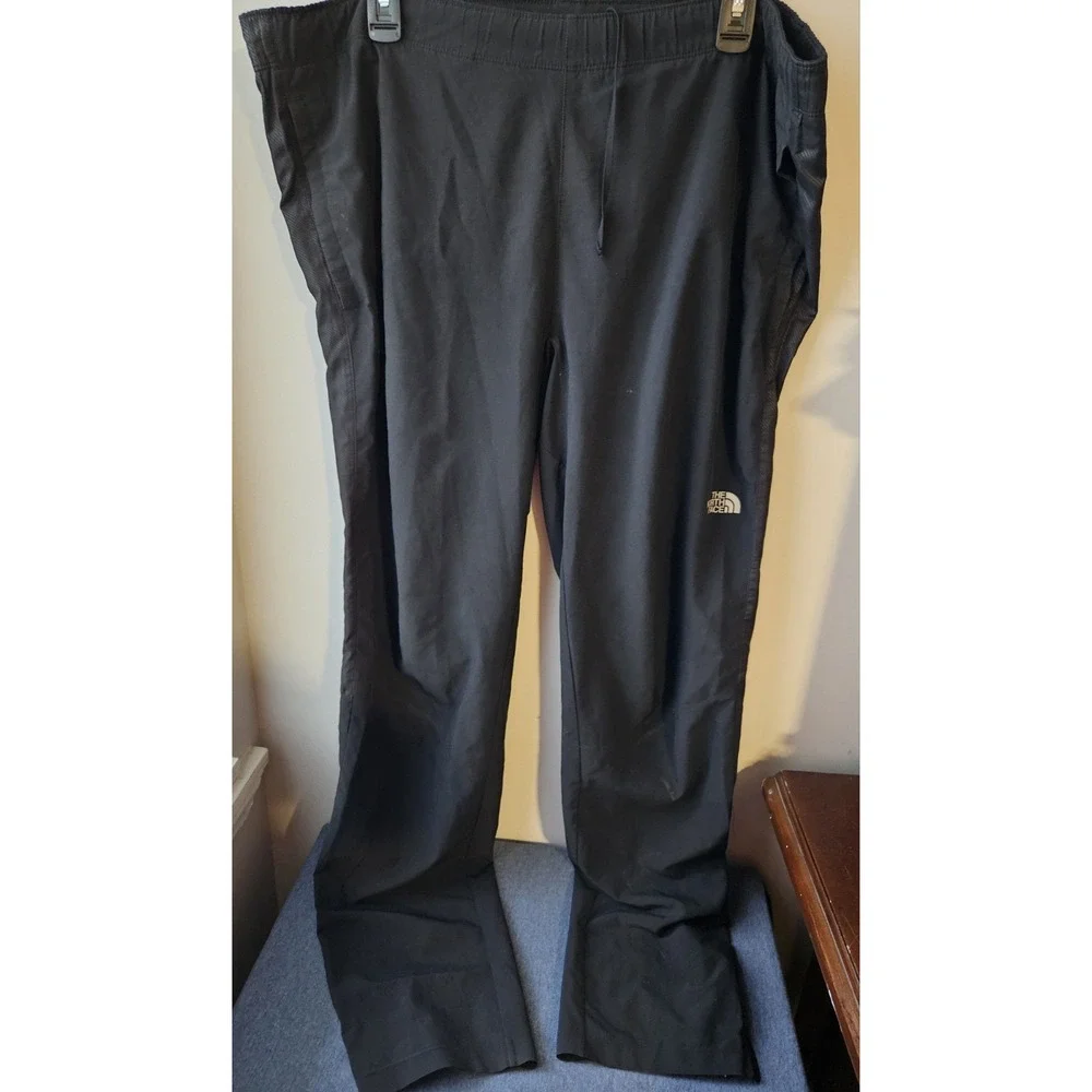 The North Face Men's Softshell Pants‎ Black Large Stretch Zip Ankle Outdoor